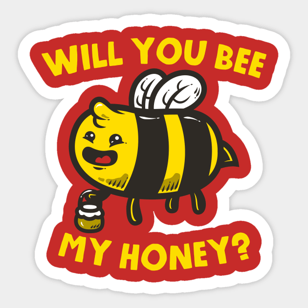 Bee Sticker by krisren28